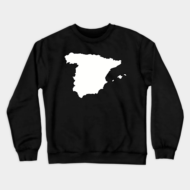 Spain map Crewneck Sweatshirt by Designzz